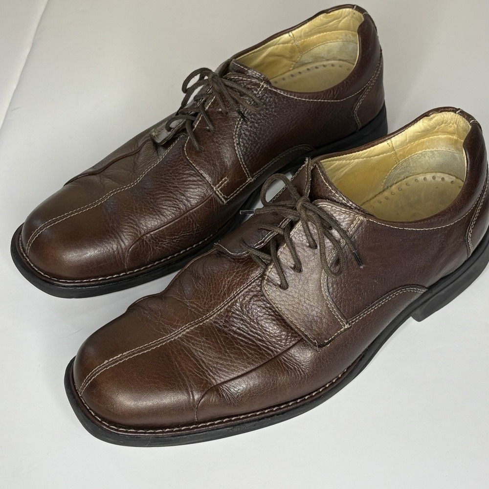Studio Belvedere Mens Brown Leather‎ Lace Up Oxford Dress Shoes Size 10EEE
